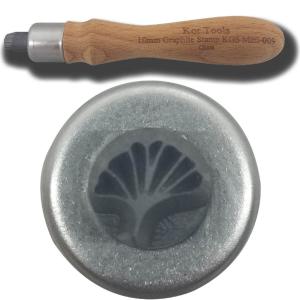 10mm Mini Graphite Gingko Lea Stamp Cheap For Nice