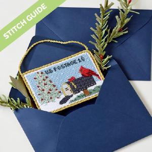 Stitch Guide - Vintage Stamp Collection - Cardinal on Mailbox Cheap Sale Newest