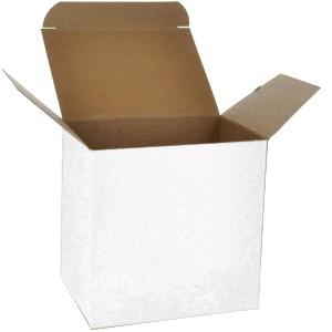 3 x 2 x 3 White 24pt 1-pc Chipboard Folding Carton  500/Case Cheapest Pice Cheap Online