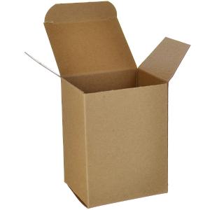 3 x 2 1/2 x 4 Brown 24pt 1-pc Chipboard Folding Carton  500/Case Explore