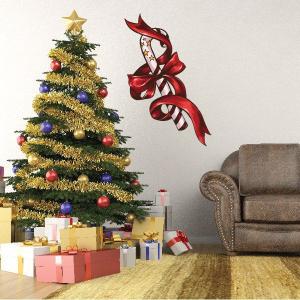 Candy Cane with Bow Sticker Best Seller