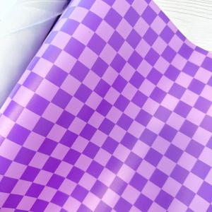Grape Check Frosted Jelly Print Vinyl Cheap Hot Sale