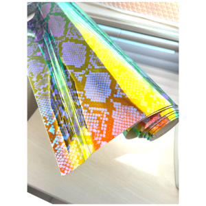 Holographic Snake Print Vinyl Discount Purchase