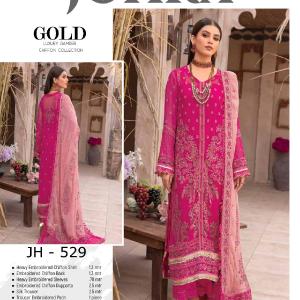 Johra Gold Luxury Chiffon Collection 100% Original Free Shipping Visit
