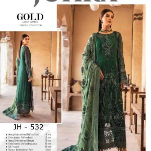 Johra Gold Luxury Chiffon Collection 100% Original Grey Outlet Store Online