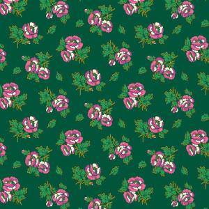 Figo Fabrics - Wild Abandon By Heather Bailey - Allover Floral - Green - Yardage Outlet Pay With Paypal