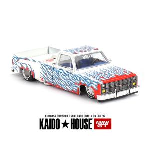 *Pre-Order* Kaido House x Mini GT - Chevrolet Silverado Dually on Fire V2 *Sealed, Possibility of a Chase* Clearance Eastbay