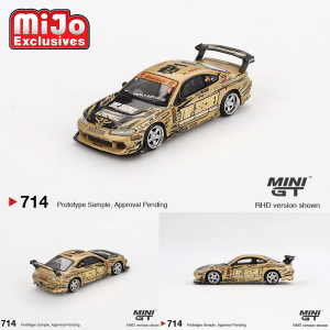 *Pre-Order* Mini GT - Nissan Silvia (S15) Top Secret D1GP - Gold Shipping Outlet Store Online