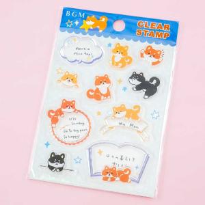 BGM Shiba Inu Clear Stamp Stickers Sale Free Shipping