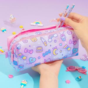 Blippo Harajuku Twin Zip Pencil Case Clearance Big Discount