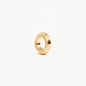 18k Gold Vermeil Purity Petal Charm Free Shipping Best Place