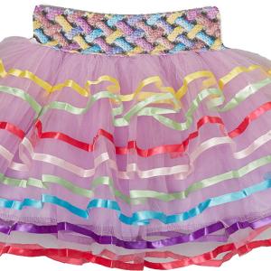Rainbow Ribbon Trim Lavender Tutu Clearance Shop