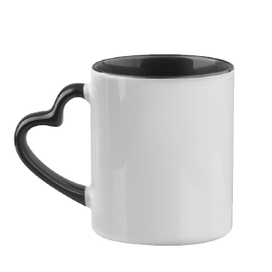 Heart Mugs 11oz | Custom Printed | Sublimation (Wrap Around) Clearance New Arrival
