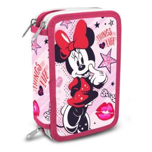 Astuccio 3 Zip Minnie, Portacolori tre Scomparti Topolina Disney Fashionable Cheap Pice