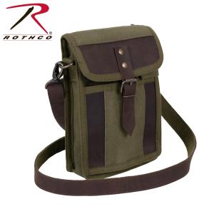 Canvas Travel Portfolio Bag With Leather Accents Comfortable Cheap Online