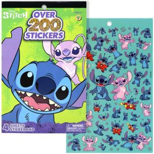 Stitch 4 Sheet Foil Cover Sticker Pad, 200  Stickers Free Shipping With Mastercard