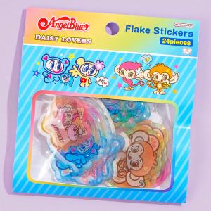 Angel Blue Daisy Lovers Puffy Stickers Clearance Outlet