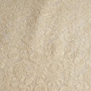 CREAM EMBROIDERED SILK B32-52 Clearance Online Online