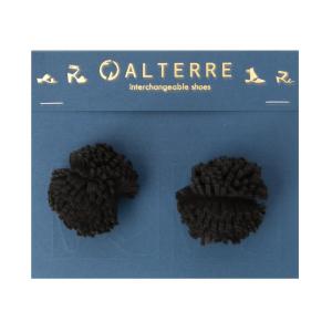 Black Suede Pom Pom Clearance Original