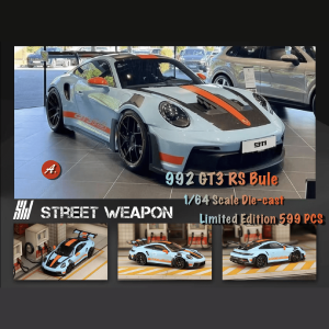*Pre-Order* Street Weapon - Porsche 911 (992) - Gulf Blue Carbon Top Black Wheels Cheap Online Store Manchester