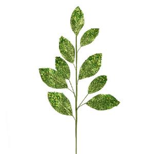 12" x 29" Lime Glitter Leaf Sprays 6 Per Bag Outlet 2025 New