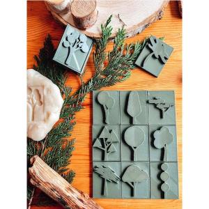 Abstract Tree Eco Stamp Tile Collection Websites For Sale