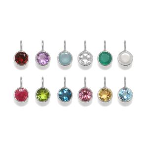 Birthstone Charms - Silver Outlet Discount Sale