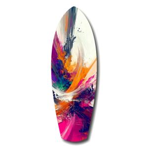 Abstract Paint Brushes Glass Wall Art Outlet The Cheapest
