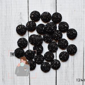 Black Cabochon 12mm - 10 count Discount Many Kinds Of