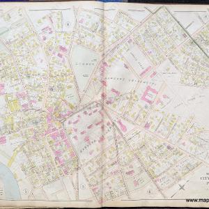 1900 - City of Cambridge, Part of Ward 1. - Antique Map Clearance Find Great