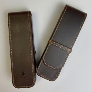 2 Pen Cases - Leather - Seconds For Cheap Pice