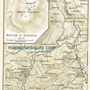 1886 - Calatafimi and Castellammare - Antique Map Buy Cheap 100% Guaranteed