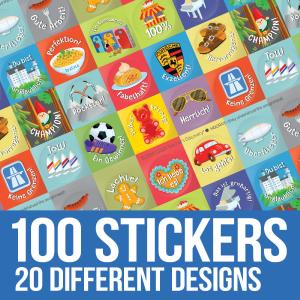 Affirmation German Stickers 100 Pack Wholesale Pice Cheap Online