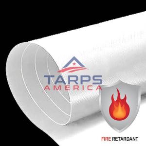 18 oz Fire Retardant Heavy Duty White Vinyl Coated Polyester Roll by AtlasShield Genuine Sale Online