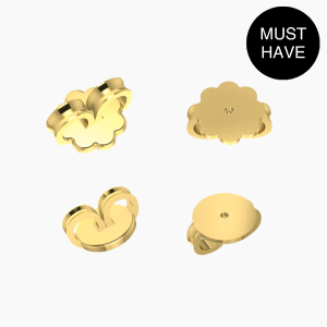 14K YELLOW GOLD EARRING BACKING SET Best Sale Online