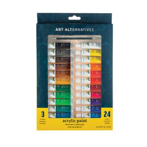 Art Alternatives Economy Acrylic Paint 24-Color Set - 12ml Tubes Clearance Clearance