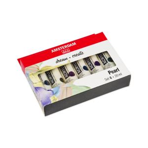 Amsterdam Standard Acrylic General Set - 20ml x 6 - Pearl Best Wholesale Cheap Pice