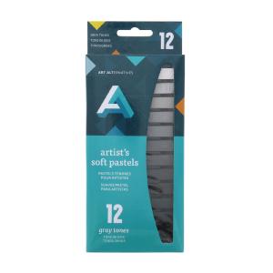 Art Alternatives Artist Soft Pastel Sets 12-Color Set Gray Grey Outlet Store Online