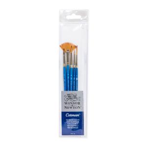 Winsor & Newton Cotman Brush 5-Pack - Rounds, Fan, Angle & Rigger Geniue Stockist Cheap Online