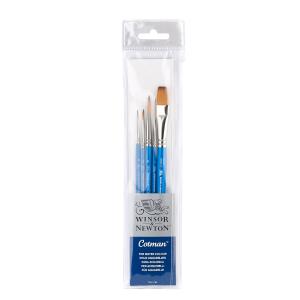 Winsor & Newton Cotman Brush 5-Pack - Rounds, Rigger & One Stroke For Sale Free Shipping