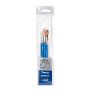 Winsor & Newton Cotman Brush 4-Pack - Rounds & One Stroke Sale Clearance
