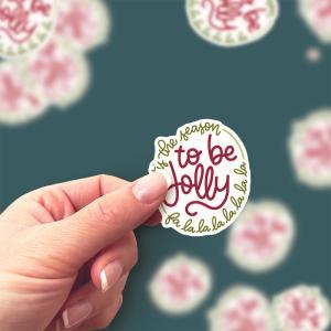 Tis the Season Jolly Sticker Discount Choice