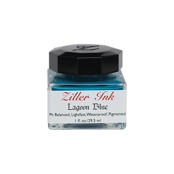 Ziller Ink - Calligraphy Ink - 1oz Bottle - Lagoon Blue Clearance New Arrival