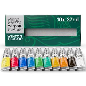Winsor & Newton - Winton Oil Colour - Starter Set - 37mL Tubes - Set of 10 Colours Comfortable Cheap Pice