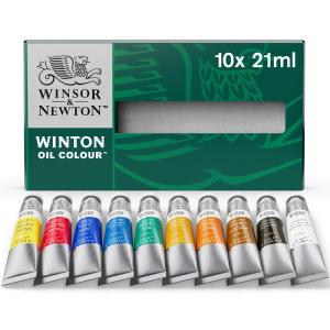 Winsor & Newton - Winton Oil Colour - 21mL Tubes - Set of 10 Colours Clearance Fake
