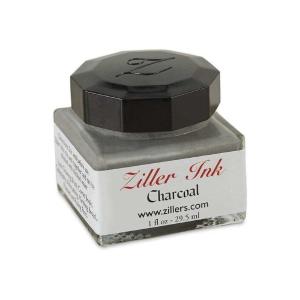 Ziller Ink - Calligraphy Ink - 1oz Bottle - Charcoal For Nice