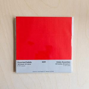 Yasutomo - Origami Paper - Assorted Solids - 5 7/8" Square - 100 Sheets Visit New Online