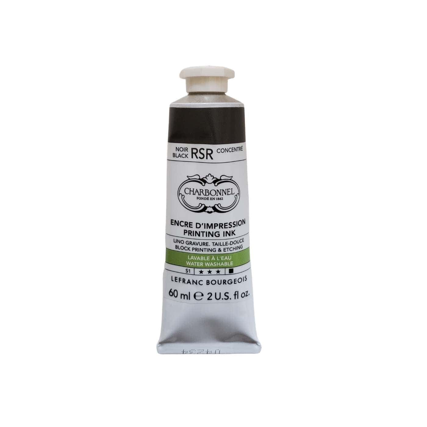 Charbonnel - Intaglio Printing Ink - 60mL Tube - Series 1 - Black RSR Outlet Find Great