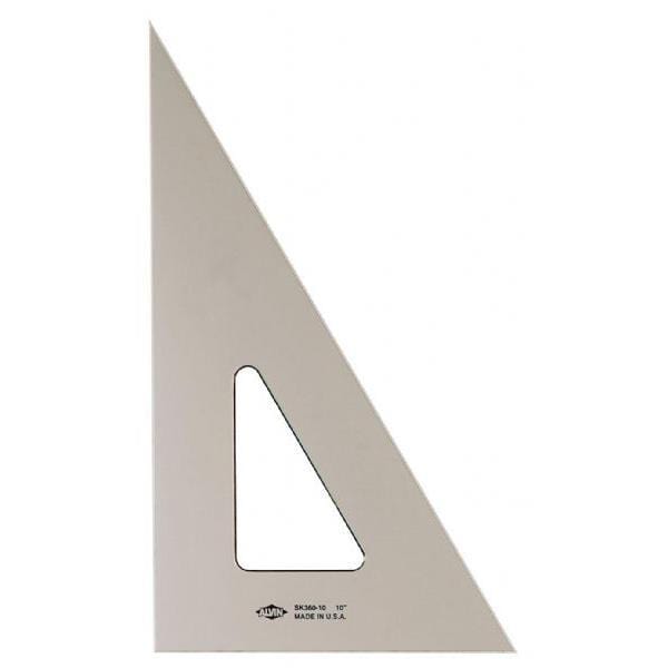 Alvin - Smoke-Tint Acrylic Triangle - 30/60 Degree - 12" Edge Latest Sale Online