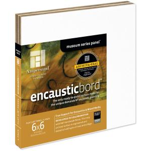 Ampersand - Encausticbord - 1/8" Depth - 6x6" - 4 Pack Outlet Marketable